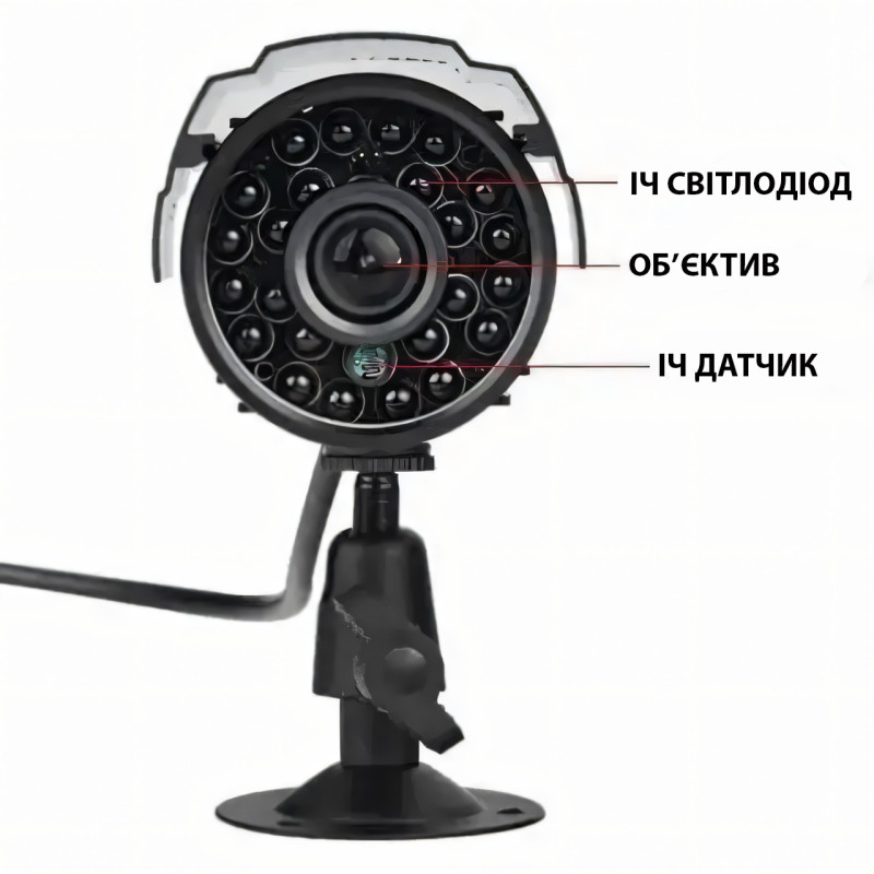 Набор для видеонаблюдения CCTV XVR-TO801N, 8 камер, уличные камеры с восьмиканальным регистратором фото - 7