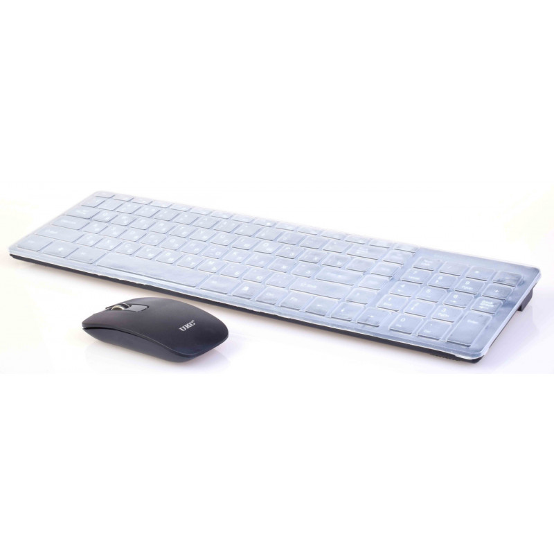 Беспроводная клавиатура с мышью Magic k06 с защитным покрытием, Черная фото - 3