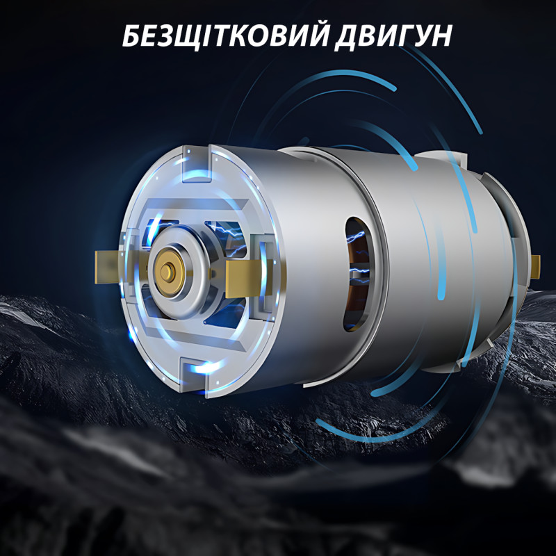 Мініпила акумуляторна 24V-К-1, 4 дюйми, 550 Вт, 3000 об./хв, ланцюг зі сталі, Li-ion батарея, чорна фото - 6