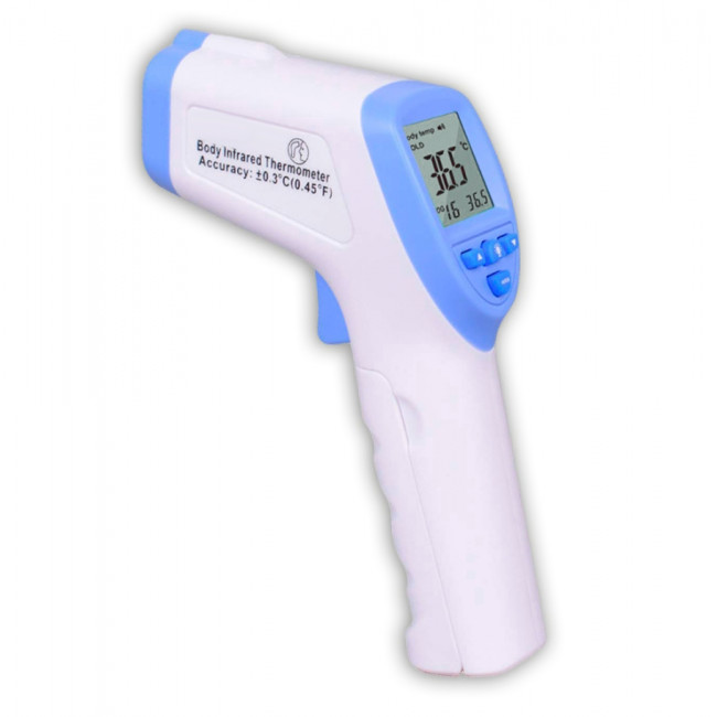Бесконтактный цифровой инфракрасный лобный термометр Infrared Thermometer DT-8826, градусник, белый