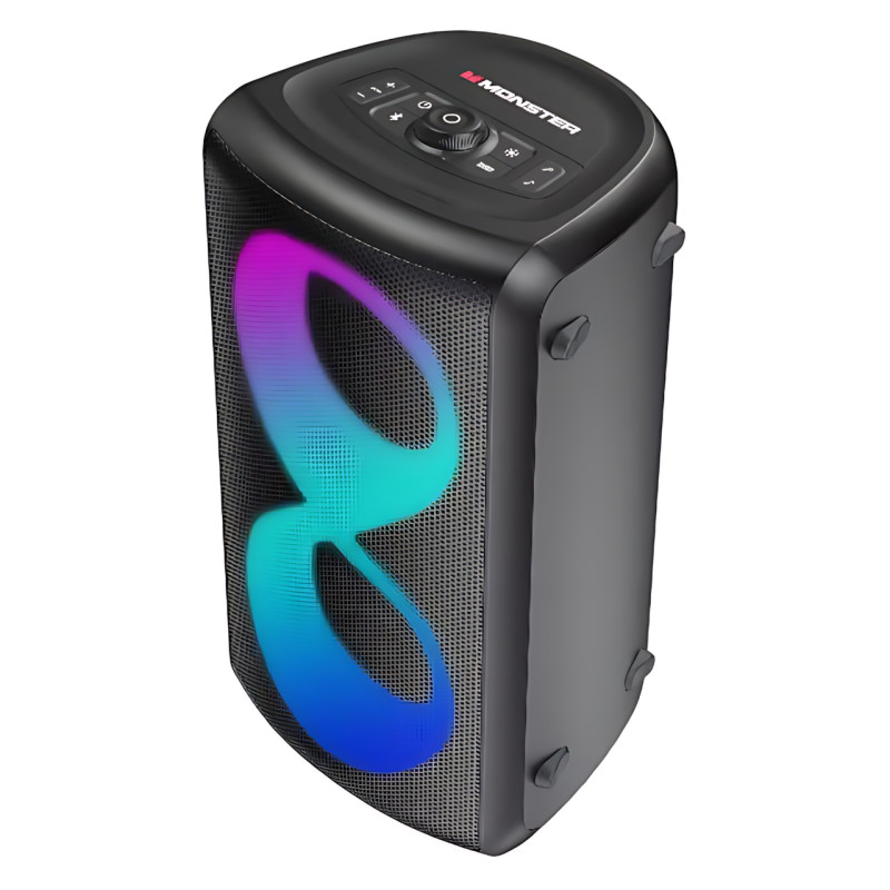 Monster Cycle MS22138, динамік з RGB-підсвіткою, Bluetooth 5.1, 80 Вт, IPX4, АКБ 4000 мА·год, з 2 мікрофонами фото - 3