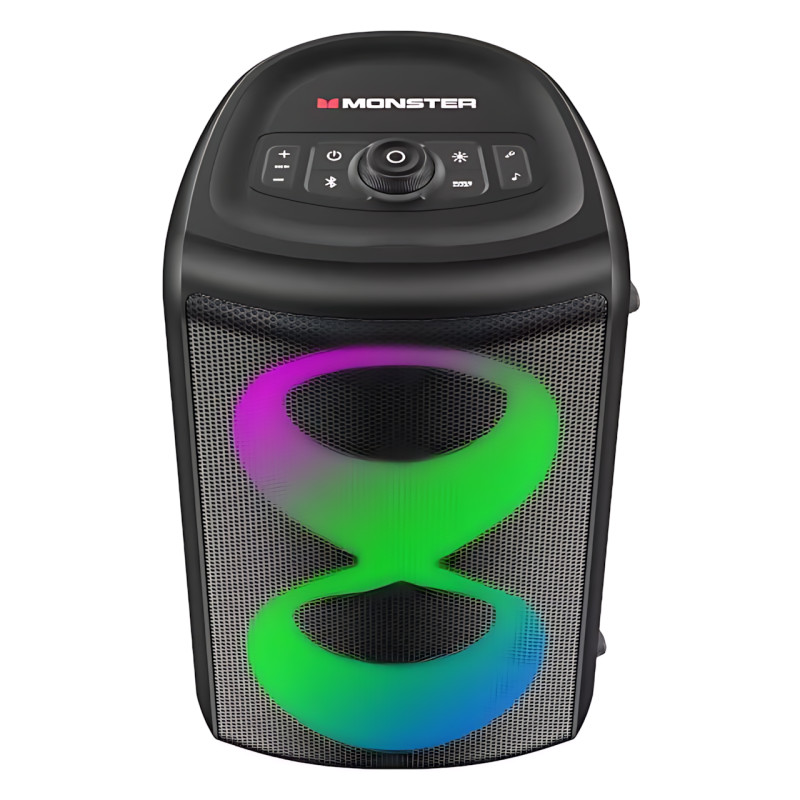 Monster Cycle MS22138, динамік з RGB-підсвіткою, Bluetooth 5.1, 80 Вт, IPX4, АКБ 4000 мА·год, з 2 мікрофонами фото - 2
