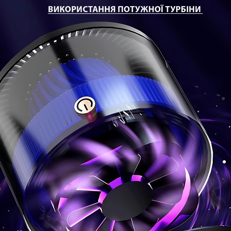 Електрична пастка для комарів і мух 3в1 V15 strong electricity AND1252  з акумулятором 3000 мА·год, USB фото - 7