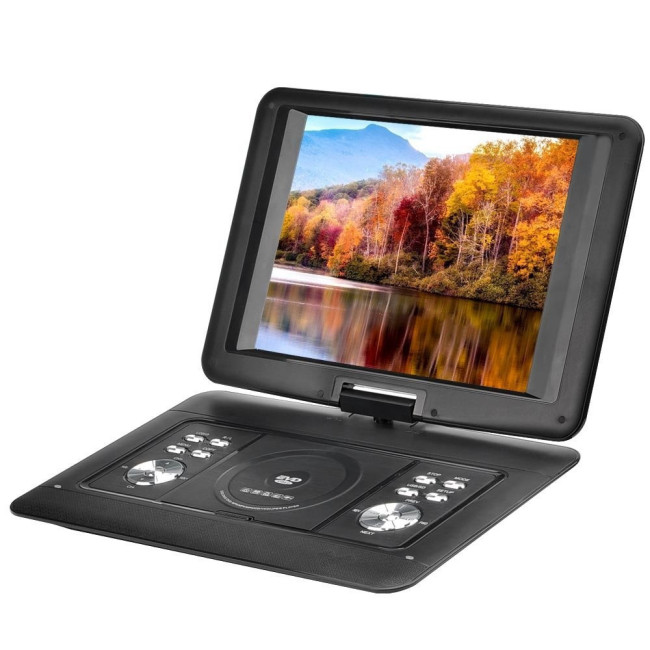 Портативний DVD програвач 20 дюймів c DVB T2 OPERA NS-1580 T2, з акумулятором, Чорний