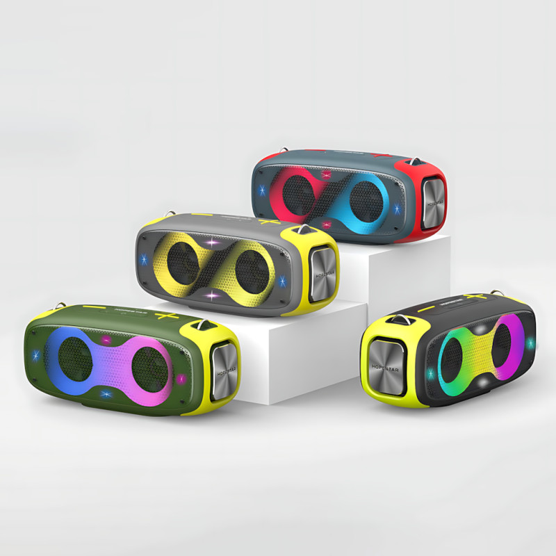 Портативная Bluetooth-колонка Hopestar A30 Party 70Вт, TWS, RGB-подсветка, IPX6, 8800 мАч, AUX, USB, BT 4.0 Синий фото - 9