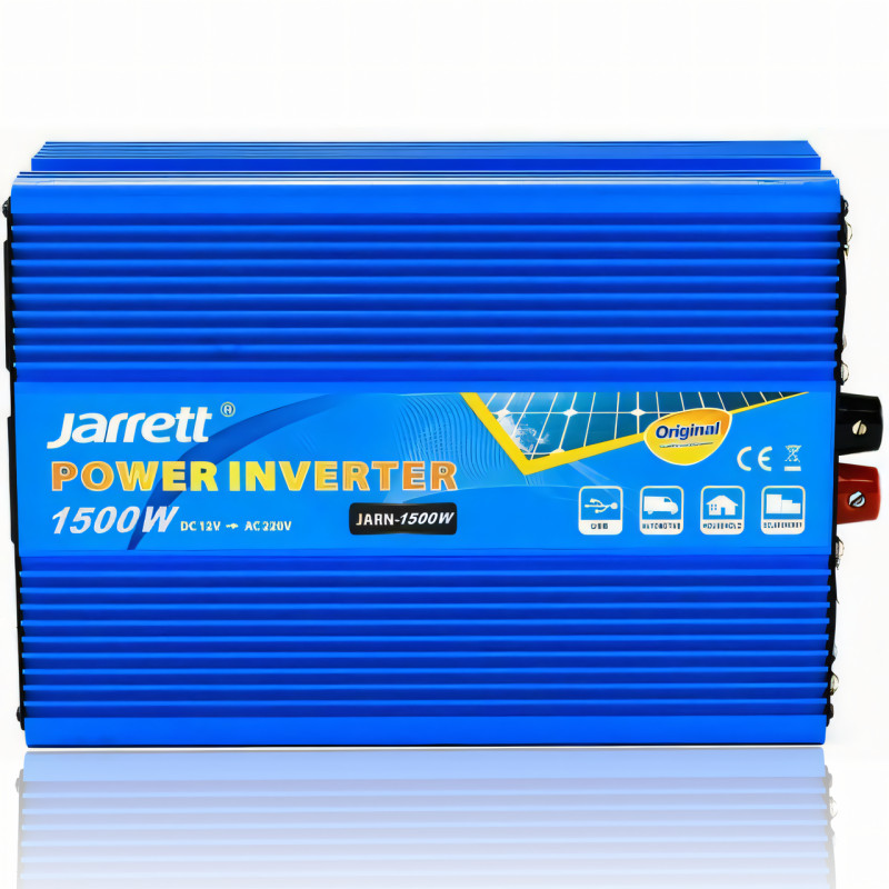 Оригінальний перетворювач Jarrett 12v-220 1500W, автомобільний оригінальний перетворювач фото - 2