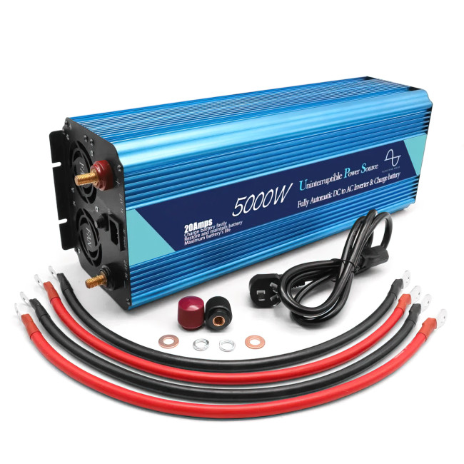 Преобразователь напряжения Wimpex WX-5100, UPS, чистая синусоида, 5000 Вт, 12 В, 20 A