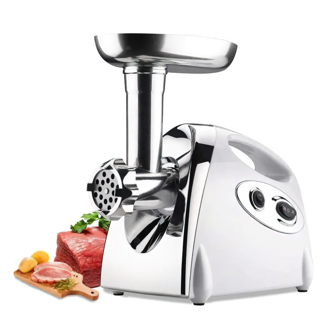 Електром'ясорубка Crownberg CB4213 з функцією реверсу, 2000 Вт, з насадкою для соковичавниці та кебе