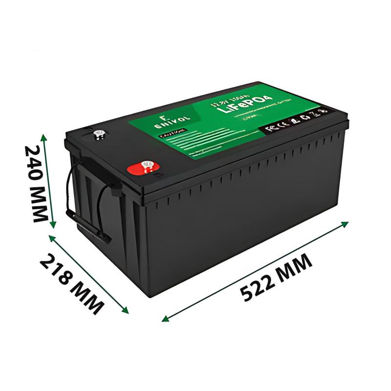 LiFePO4 акумулятор 12.8 V 200 Ah — 12.5 кг, 5000+ циклів, BMS 200A фото - 8