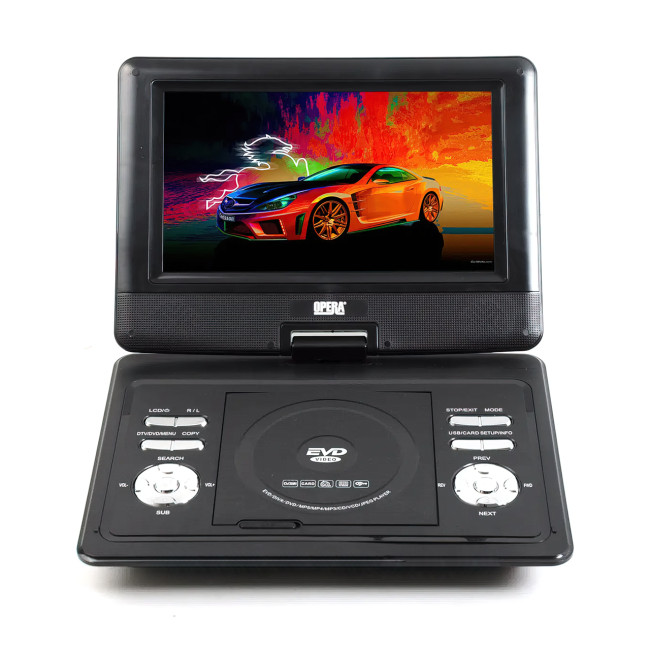 Портативний DVD програвач Opera OP-1180 з Т2, 11 дюймів, з поворотом на 270 градусів