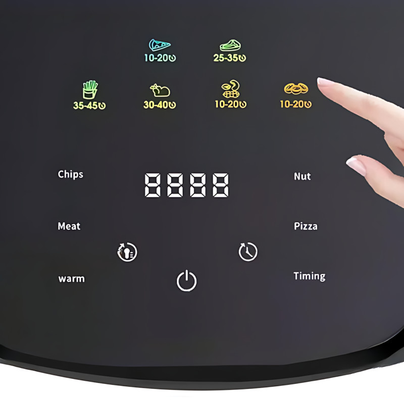 Аеро Гриль + фритюрниця + Сушарка 3в1 Zepline ZP-111 – 15 л, 3500 Вт, сенсорне керування, 8 програм Білий фото - 6