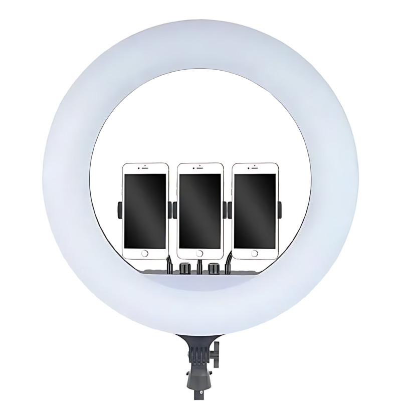 Професійна кільцева LED-лампа RL-21 54 см з пультом чохлом і тримачами 70 W фото - 6