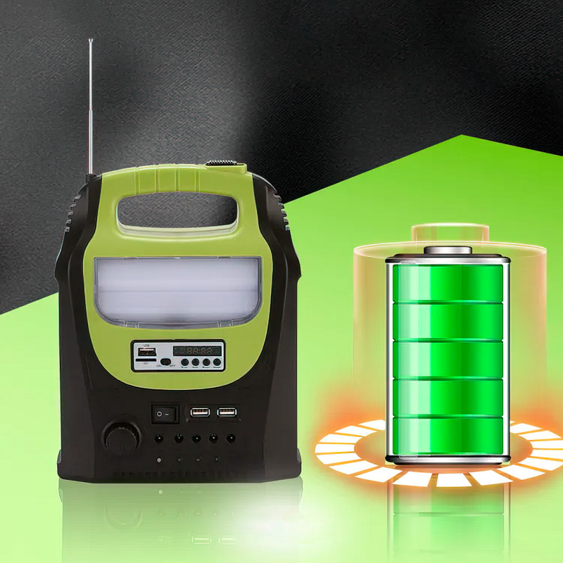 Солнечная система для зарядки мобильных устройств GD 8071, с FM-радио, фонариком на солнечной батареи фото - 3