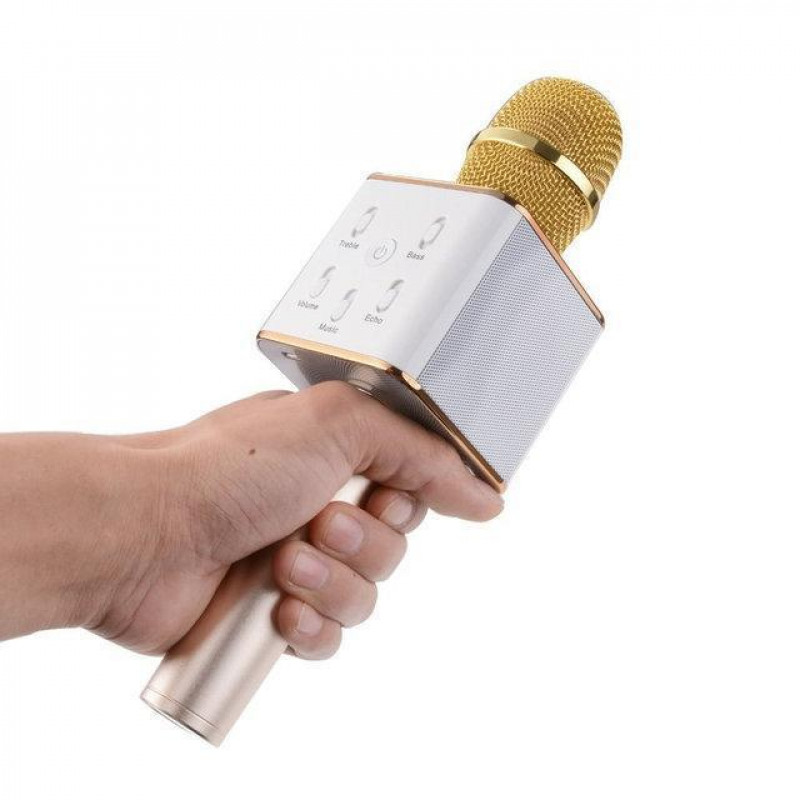 Микрофон караоке Bluetooth Tuxun Q7 pro. Микрофон со встроенной колонкой, в чехле фото - 6