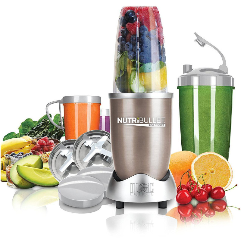 Кухонный процессор NutriBullet Pro 900 Вт (набор Family) Delimano, 12 предметов, разные цвета фото - 2