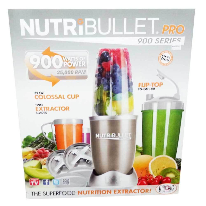Кухонный процессор NutriBullet Pro 900 Вт (набор Family) Delimano, 12 предметов, разные цвета фото - 4