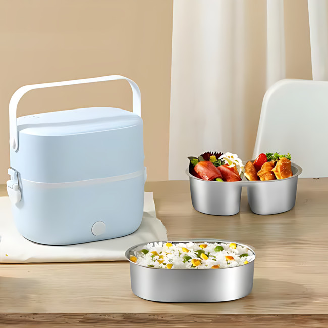 Двоярусний ланч бокс, електричний, з підігрівом, ланч-бокс Electric lunch box AND LY-800 1 л