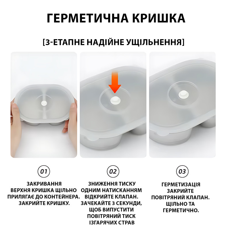 Двоярусний ланч бокс, електричний, з підігрівом, ланч-бокс Electric lunch box AND LY-800 1 л фото - 4