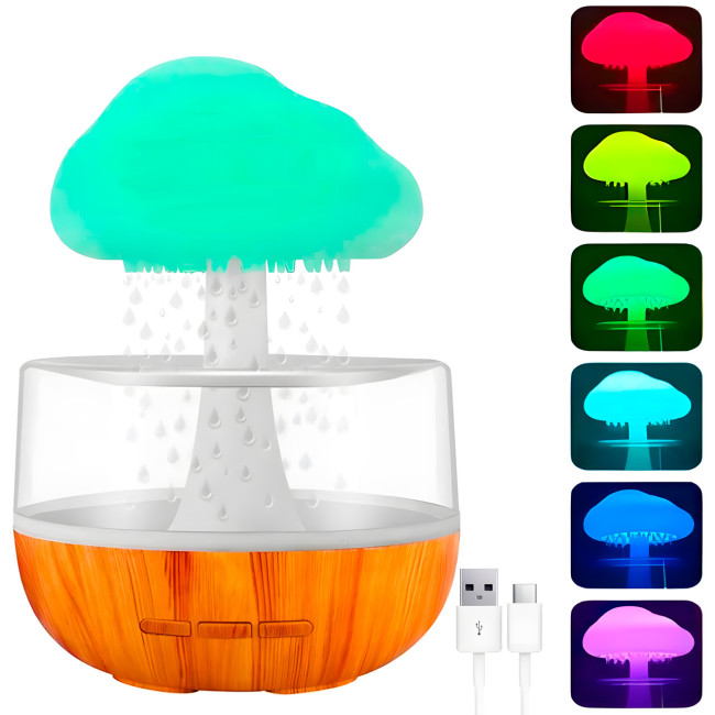Увлажнитель воздуха Mushroom drop water Гриб аромадиффузор-ночник