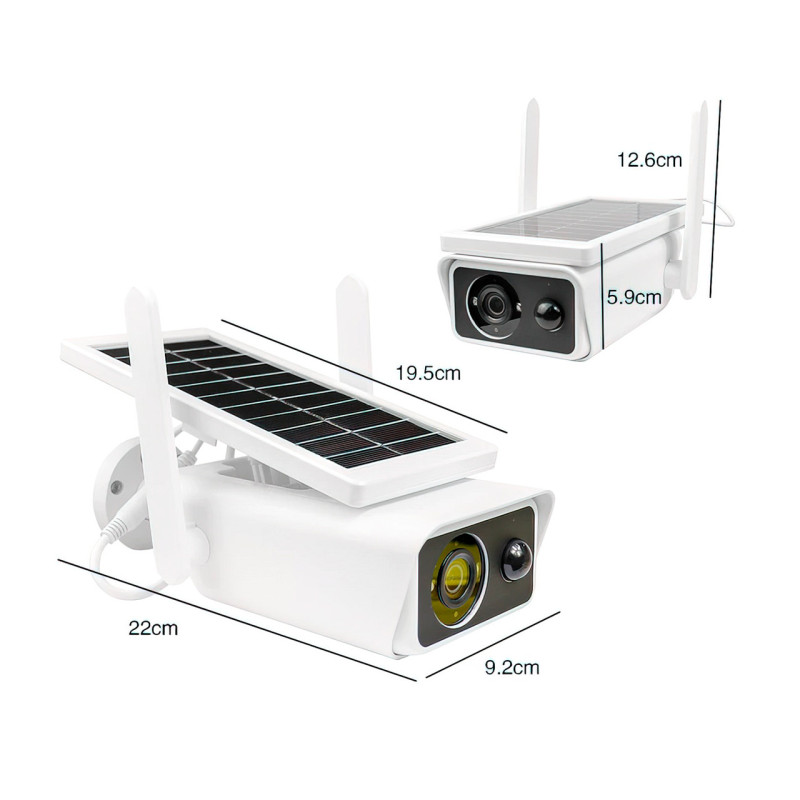 Вулична WIFI камера відеоспостереження Solar ABQ-Q1 Full HD фото - 9