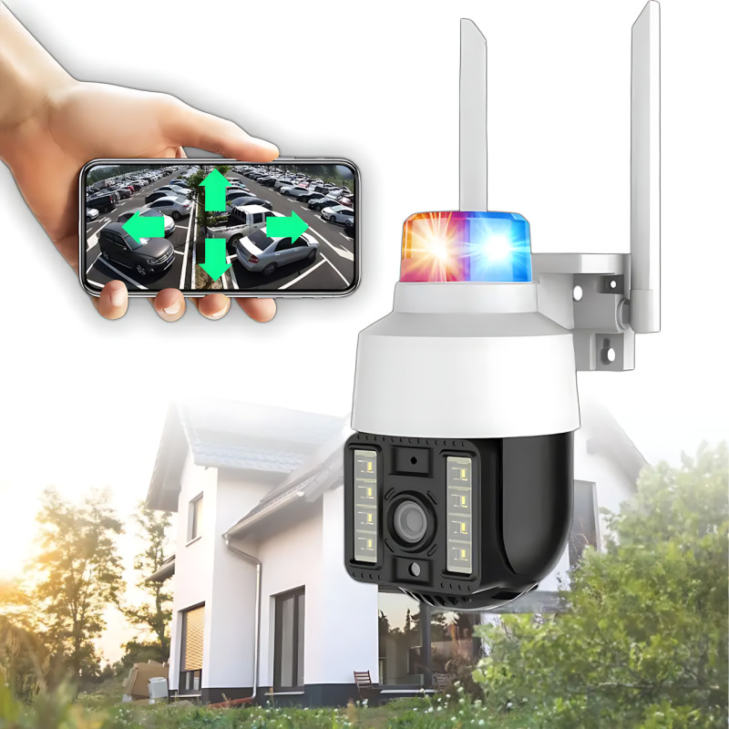 Wi-Fi  PTZ​​​​​​​ Камера видеонаблюдения A15-4G IPC-Q15 v380pro 3 Мп для улицы с управлением через телефон фото - 6