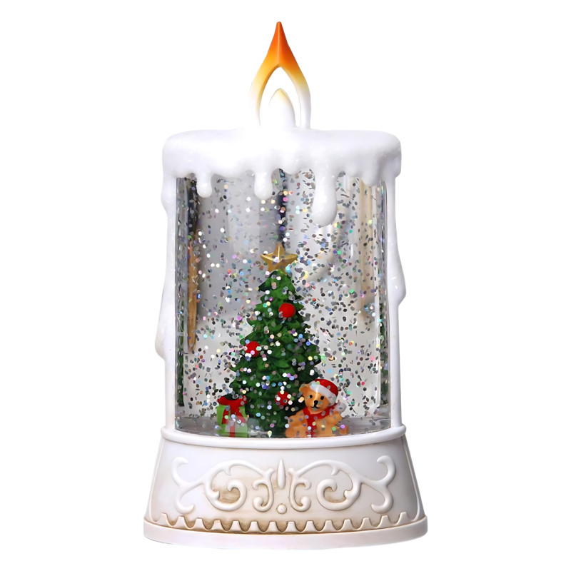 Праздничный ночник XMAS WDL 23005C – светодиодный, 1 режим, питание от 2xAAA, тёплый белый свет фото - 2