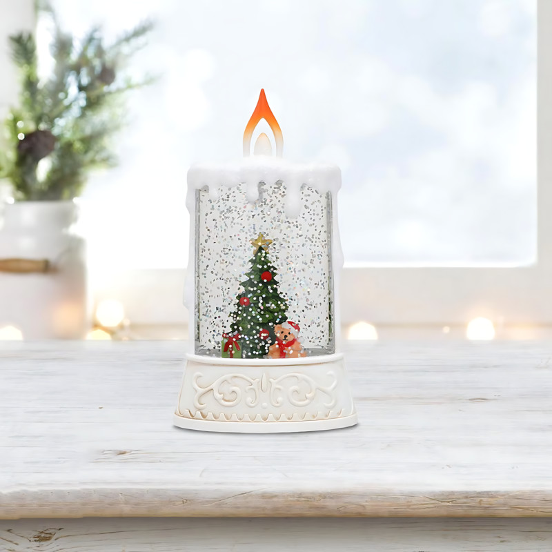 Праздничный ночник XMAS WDL 23005C – светодиодный, 1 режим, питание от 2xAAA, тёплый белый свет фото - 3