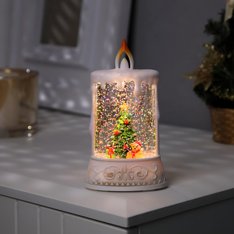Праздничный ночник XMAS WDL 23005C – светодиодный, 1 режим, питание от 2xAAA, тёплый белый свет фото - 4