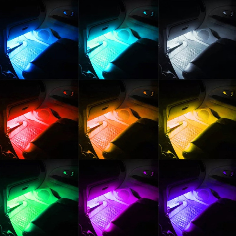 Універсальна RGB стрічка для авто з USB, та керуванням зі сматфону через Bluetooth фото - 2