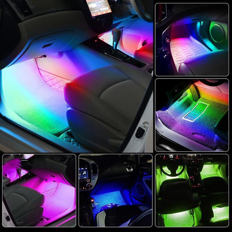 Універсальна RGB стрічка для авто з USB, та керуванням зі сматфону через Bluetooth фото - 3
