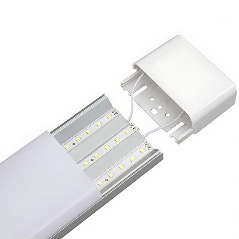 Светодиодная потолочная лампа 1.2M 150W 220v, линейный светильник с холодным белым светом, 3240 Lm, 6500K IP20 фото - 4