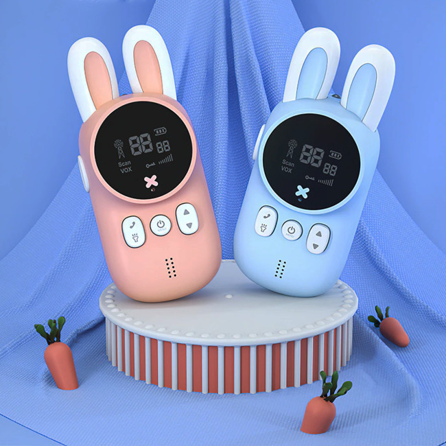 Дитячі рації з ліхтариком kids walkie-talkie 2 шт. pink and blue