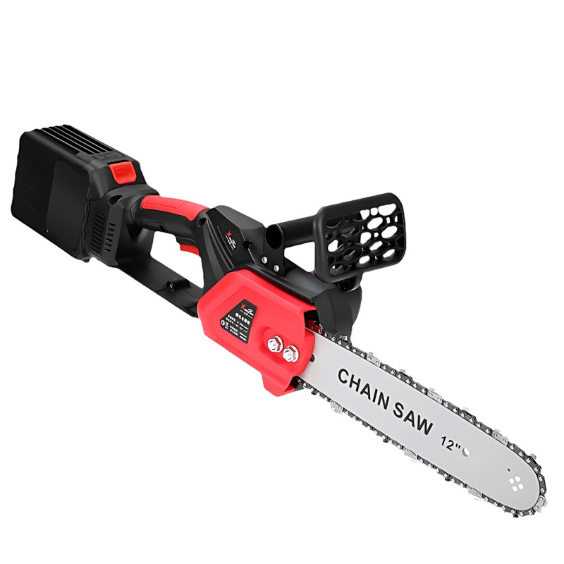 Аккумуляторная цепная пила DOMOTEC Chain Saw 12"–16", универсальная шина, 2 аккумулятора 48V, зарядное фото - 3