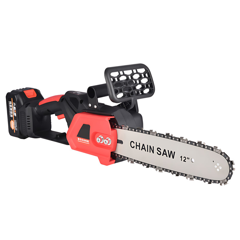 Аккумуляторная цепная пила DOMOTEC Chain Saw 12"–16", универсальная шина, 2 аккумулятора 48V, зарядное фото - 2