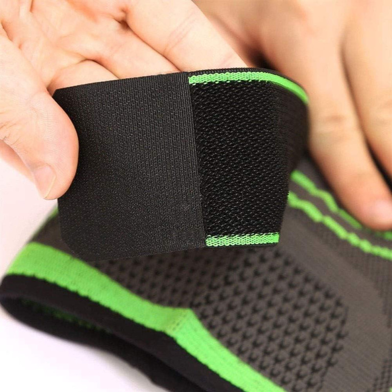 Эластичный компрессионный бандаж Knee Support WN-26 — зелёный наколенник для спорта и активного образа жизни фото - 2