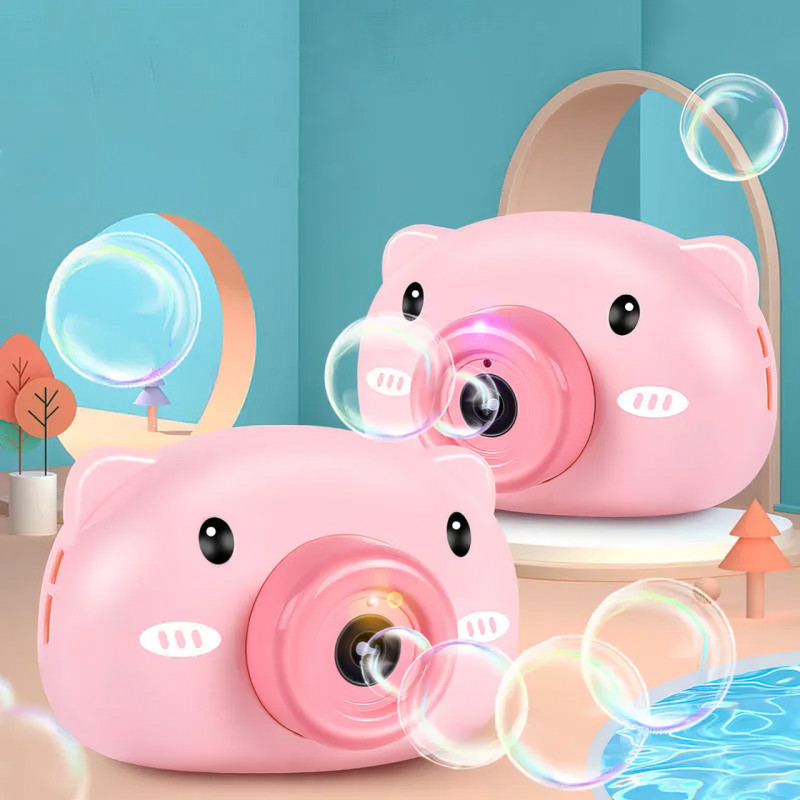 Игрушка-генератор мыльных пузырей Bubble Pig с музыкальными и световыми эффектами, от 3 лет фото - 3