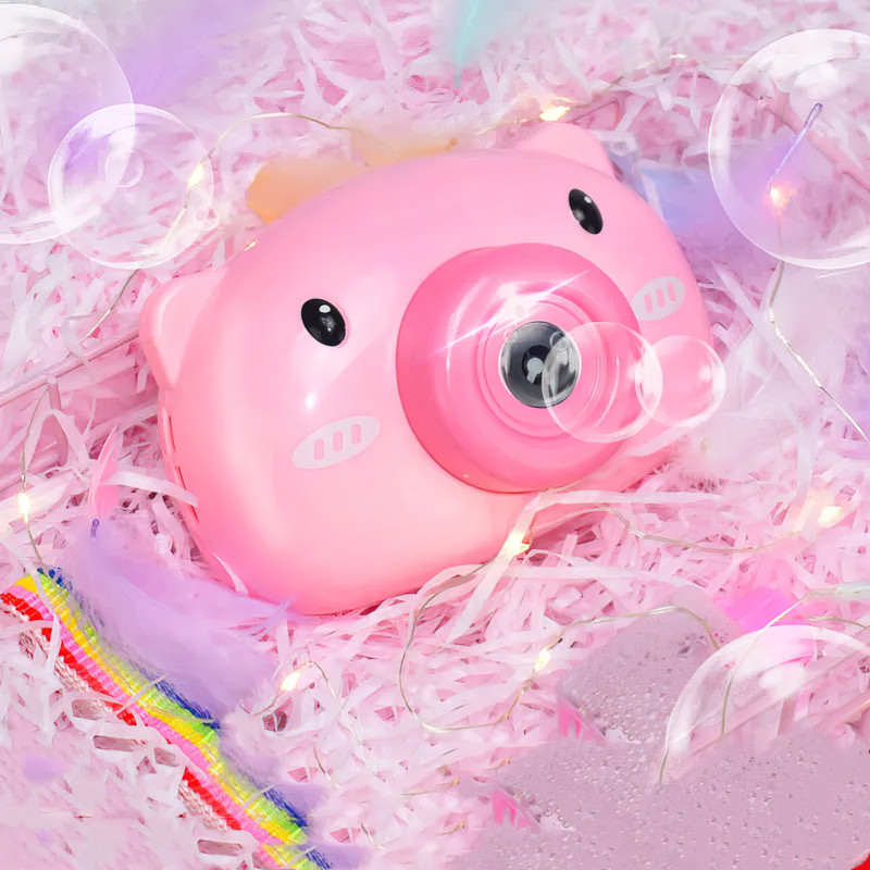 Игрушка-генератор мыльных пузырей Bubble Pig с музыкальными и световыми эффектами, от 3 лет фото - 2