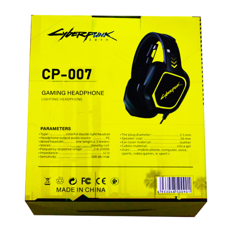 Ігрова гарнітура Cyberpunk 2077 Edition SteelSeries Arctis, провідна з RGB LED підсвічуванням фото - 8