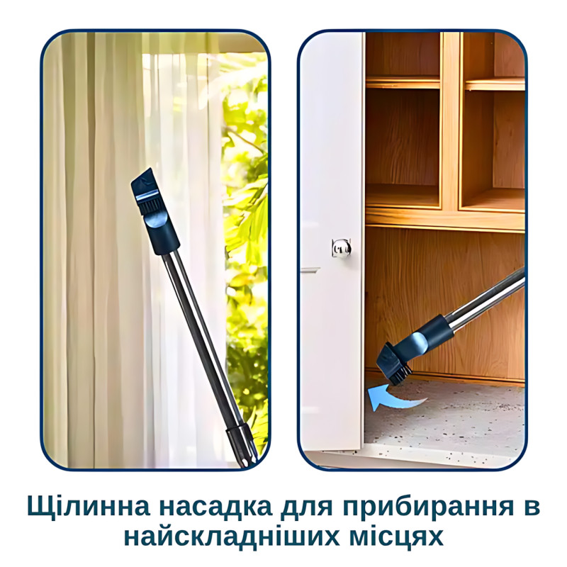 Контейнерний пилосос CB-0116, 700 Вт, без мішка, з турбощіткою, HEPA-фільтр, 1.2 л, автозмотування, до 7.5 м фото - 6