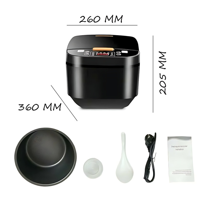 Мультиварка рисоварка AT-M77 5 л 900W, 10 программ, антипригарная чаша, автоподогрев, отложенный старт, электрическая мультиварка фото - 10