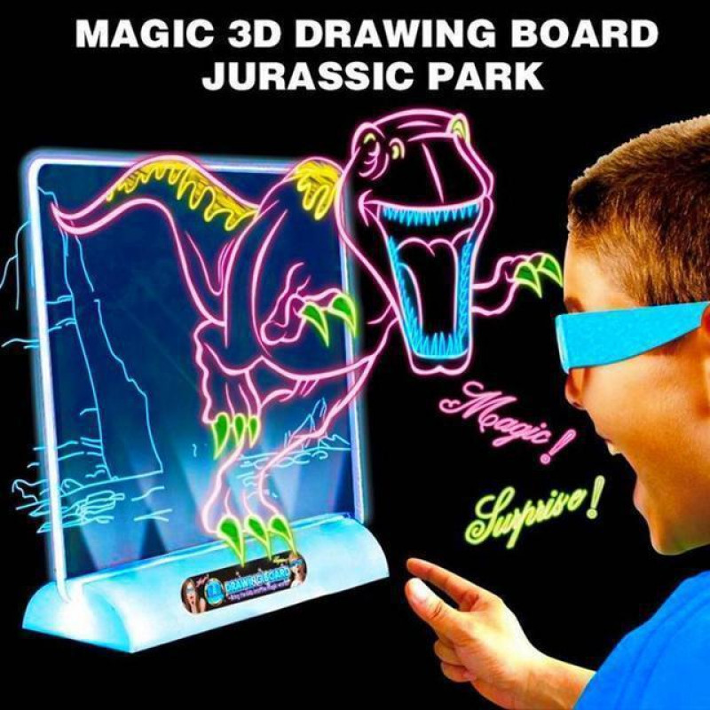 Магическая 3D доска для рисования / magic drawing board 3d фото - 6