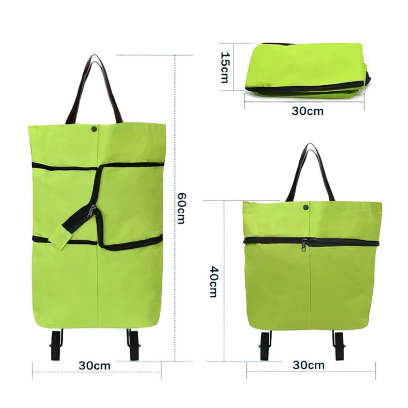 Складная тележка для покупок EcoBag на колесиках, 0.4 кг фото - 8