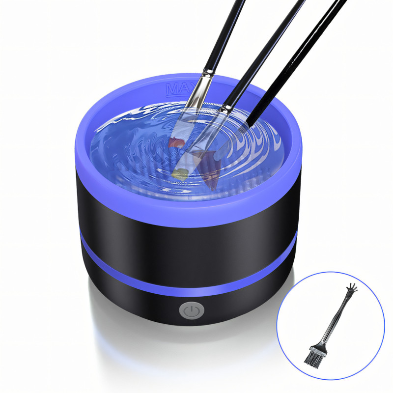 Електричний очисник пензлів для макіяжу Makeup brush cleaner AND LY-609, USB інструмент для очищення пензлів фото - 2