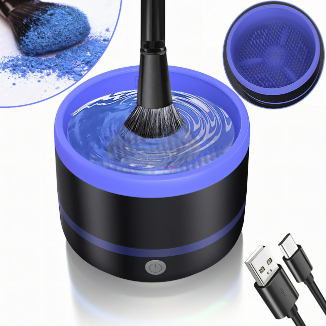 Електричний очисник пензлів для макіяжу Makeup brush cleaner AND LY-609, USB інструмент для очищення пензлів