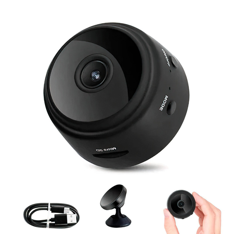 Беспроводная Wi-Fi камера А9 с датчиком движения FullHD фото - 7