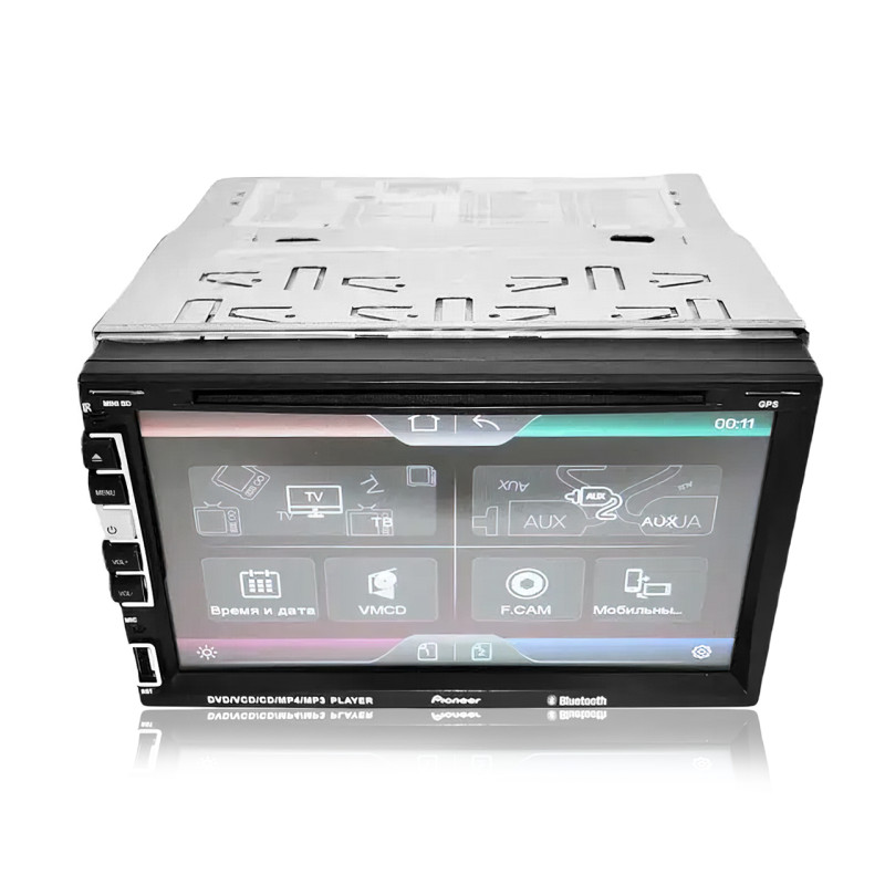 Автомагнитола PI-803, 7 дюймов, 2DIN, GPS, Bluetooth, microSD, 240 Вт фото - 2