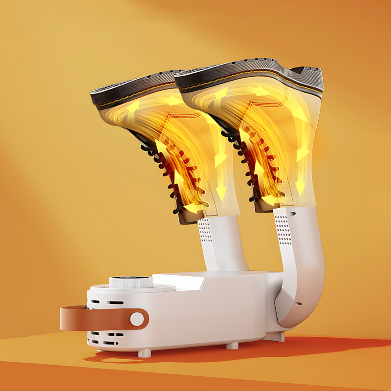 Сушилка для обуви Shoe Dryer с ультрафиолетом, 4 режима таймера 30&ndash;120 мин, антибактериальная электросушилка, вертикальная фото - 3