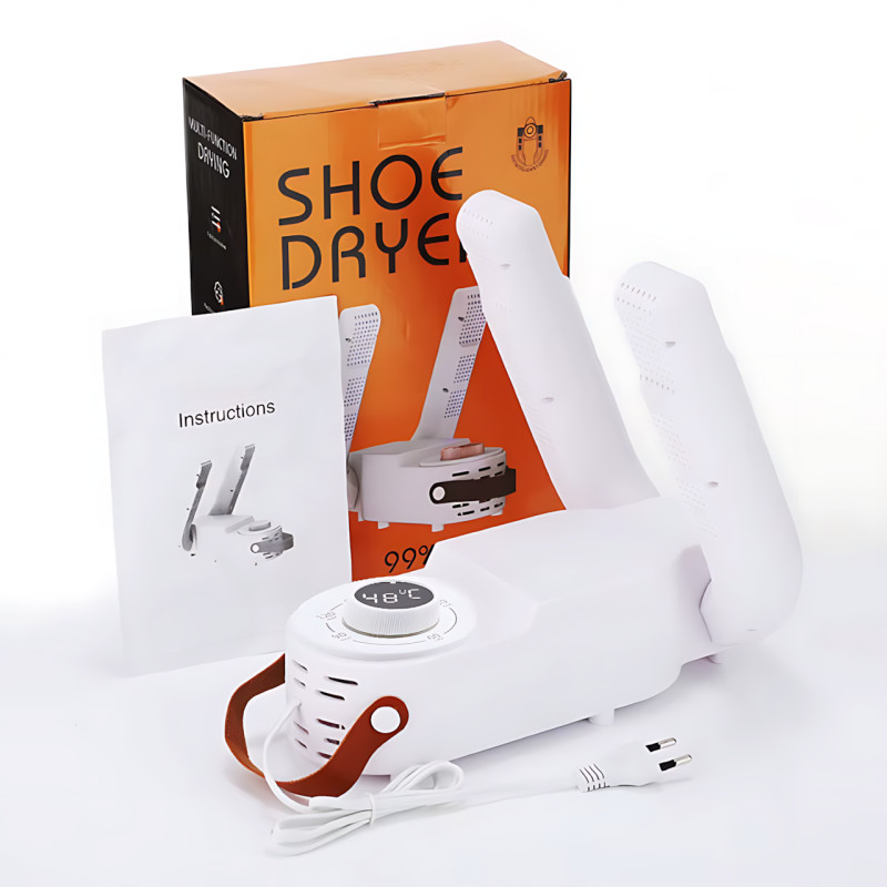 Сушилка для обуви Shoe Dryer с ультрафиолетом, 4 режима таймера 30&ndash;120 мин, антибактериальная электросушилка, вертикальная фото - 10