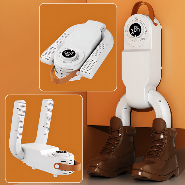 Сушилка для обуви Shoe Dryer с ультрафиолетом, 4 режима таймера 30&ndash;120 мин, антибактериальная электросушилка, вертикальная