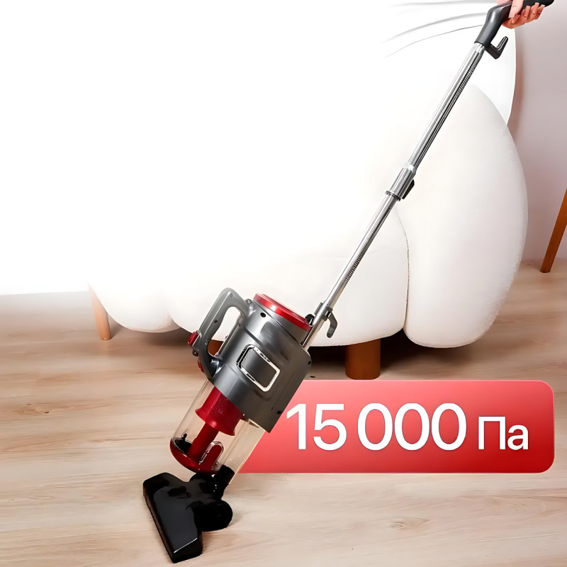 Аккумуляторный ручной пылесос Hoffmans 8803, 1800 Вт, контейнер 1 л, HEPA-фильтр, до 60 мин работы, турборежим Синий фото - 6